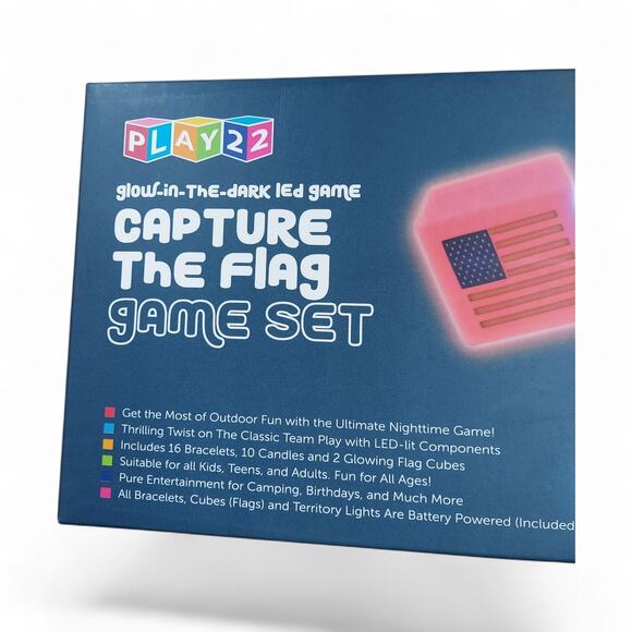 American Capture The Flag Glow in The Dark Game Set Players New Open Box - Picture 4 of 7